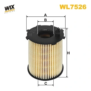 WIX FILTERS olajszűrő - WL7526 - TothCarparts