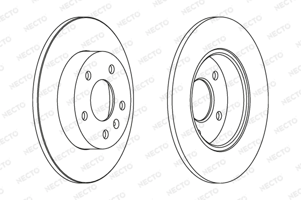 NECTO féktárcsa - WN1065 - TothCarparts