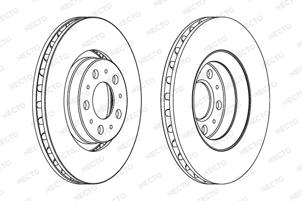 NECTO féktárcsa - WN1090 - TothCarparts