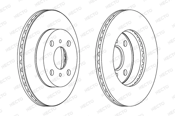NECTO féktárcsa - WN1095 - TothCarparts