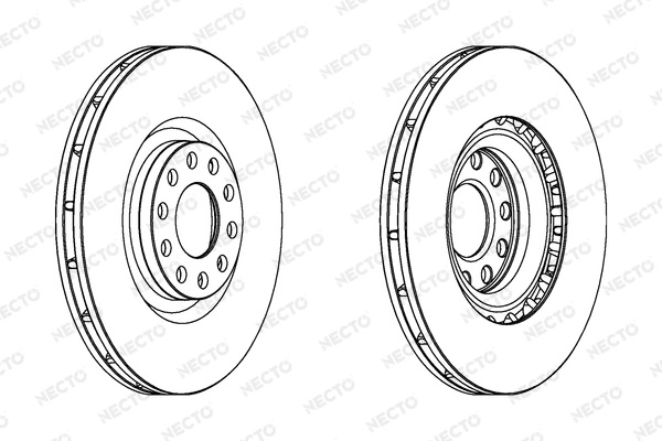 NECTO féktárcsa - WN1185 - TothCarparts