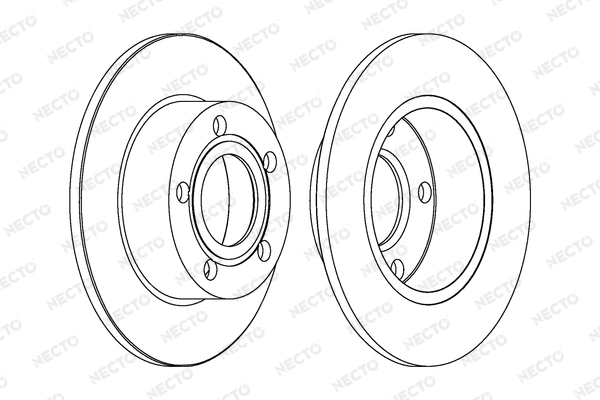 NECTO féktárcsa - WN1190 - TothCarparts