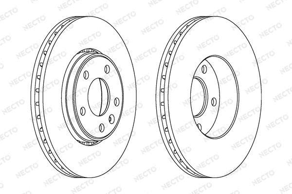 NECTO féktárcsa - WN1225 - TothCarparts