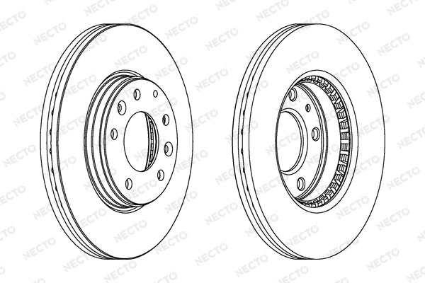 NECTO féktárcsa - WN1228 - TothCarparts