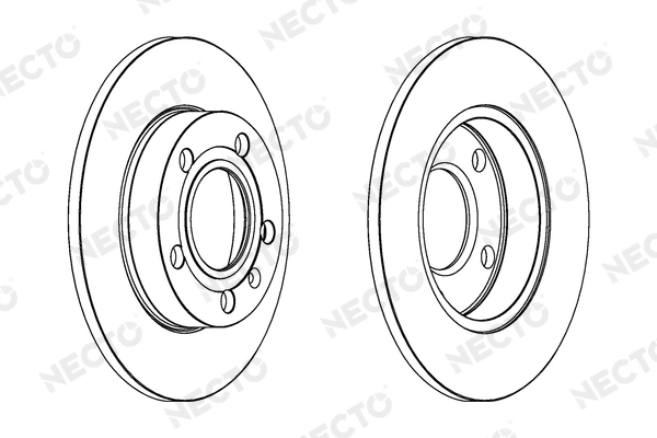 NECTO féktárcsa - WN1244 - TothCarparts