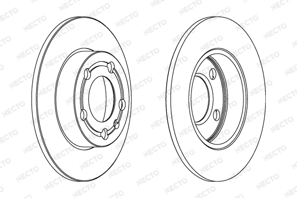 NECTO féktárcsa - WN1245 - TothCarparts