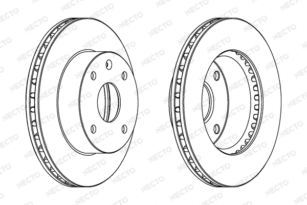 NECTO féktárcsa - WN1274 - TothCarparts