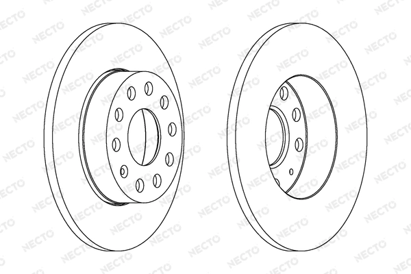 NECTO féktárcsa - WN1288 - TothCarparts