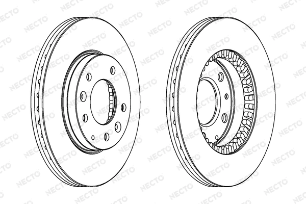 NECTO féktárcsa - WN1290 - TothCarparts