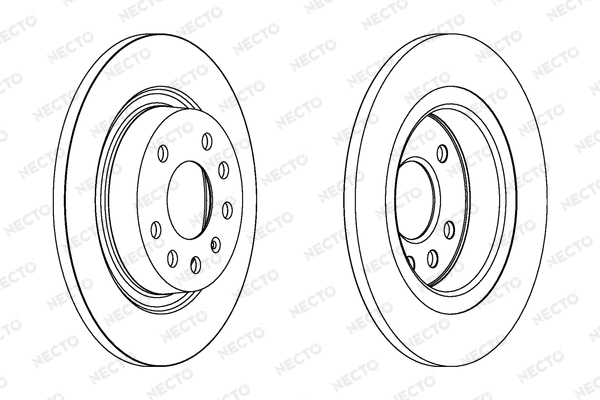 NECTO féktárcsa - WN1299 - TothCarparts