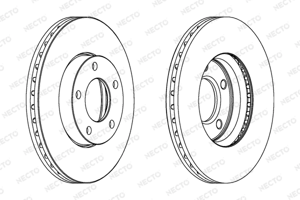 NECTO féktárcsa - WN1317 - TothCarparts