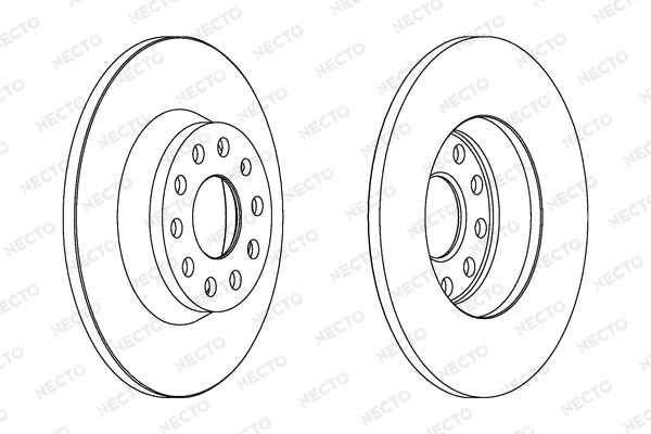 NECTO féktárcsa - WN1328 - TothCarparts