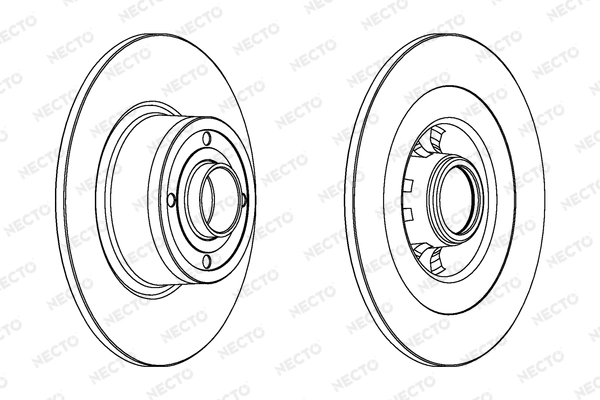 NECTO féktárcsa - WN1393 - TothCarparts