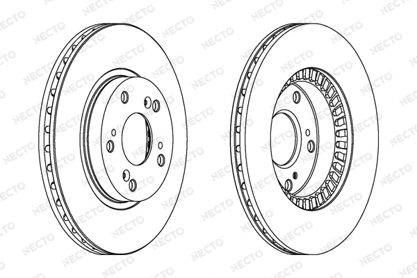 NECTO féktárcsa - WN1425 - TothCarparts