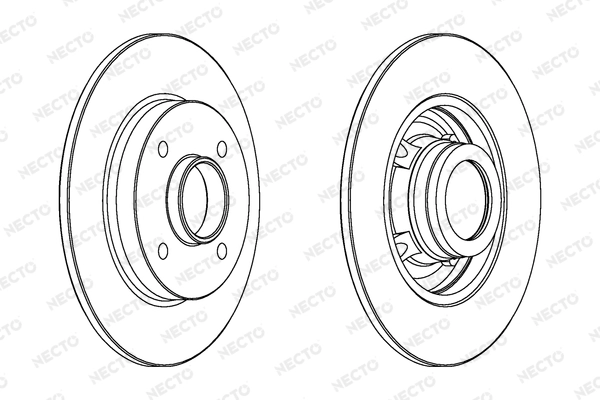 NECTO féktárcsa - WN1449 - TothCarparts