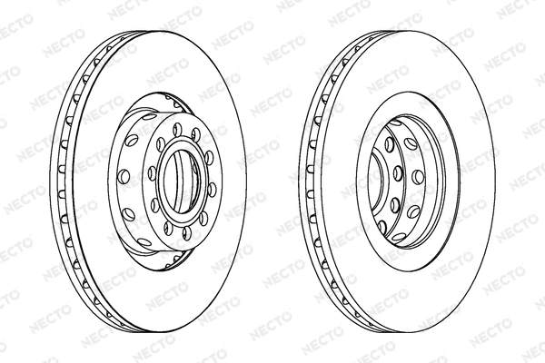 NECTO féktárcsa - WN1492 - TothCarparts