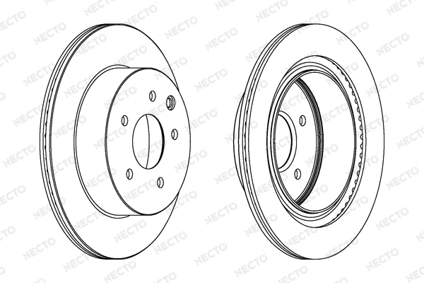 NECTO féktárcsa - WN1507 - TothCarparts