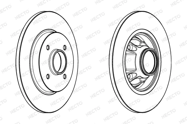 NECTO féktárcsa - WN1527 - TothCarparts