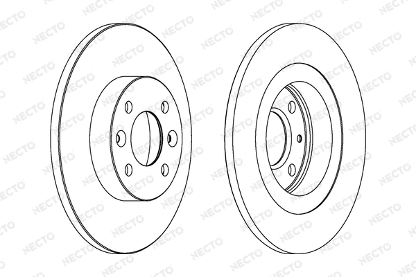 NECTO féktárcsa - WN1534 - TothCarparts