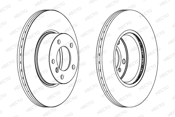 NECTO féktárcsa - WN1536 - TothCarparts