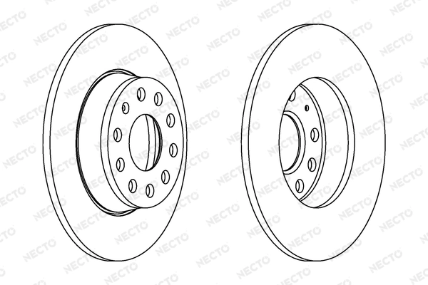 NECTO féktárcsa - WN1551 - TothCarparts