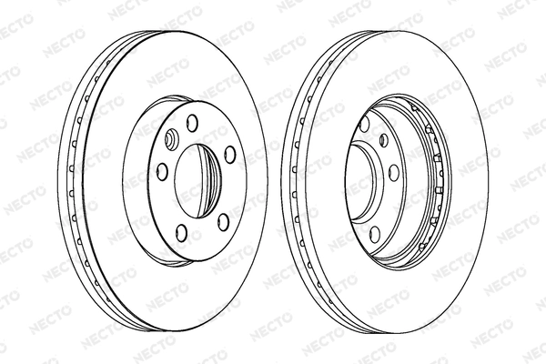 NECTO féktárcsa - WN1552 - TothCarparts