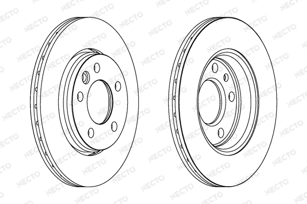NECTO féktárcsa - WN1553 - TothCarparts