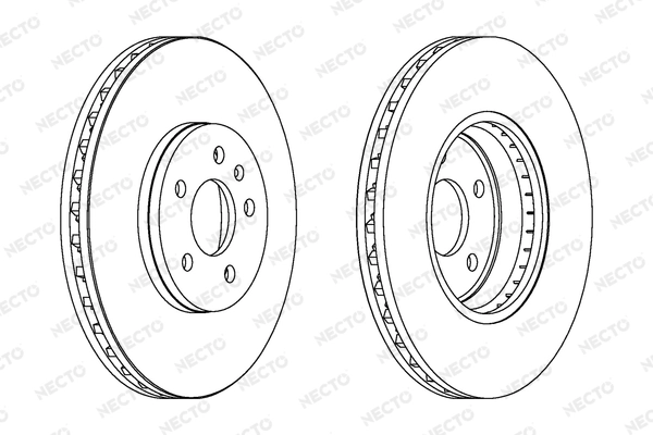 NECTO féktárcsa - WN1561 - TothCarparts