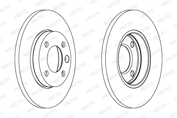 NECTO féktárcsa - WN283 - TothCarparts