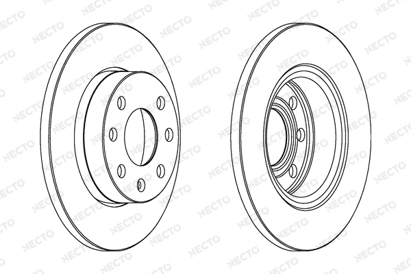 NECTO féktárcsa - WN303 - TothCarparts