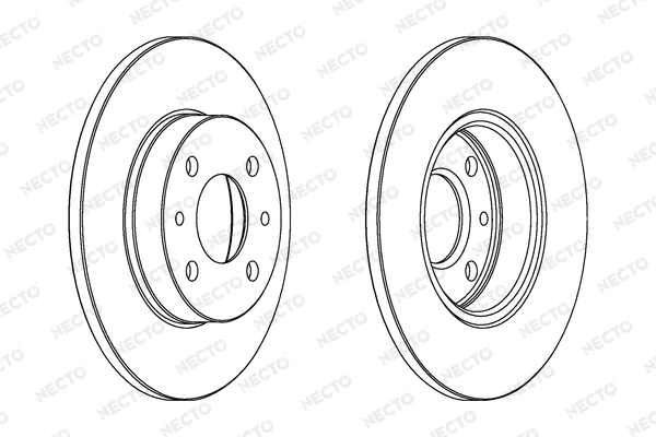 NECTO féktárcsa - WN417 - TothCarparts