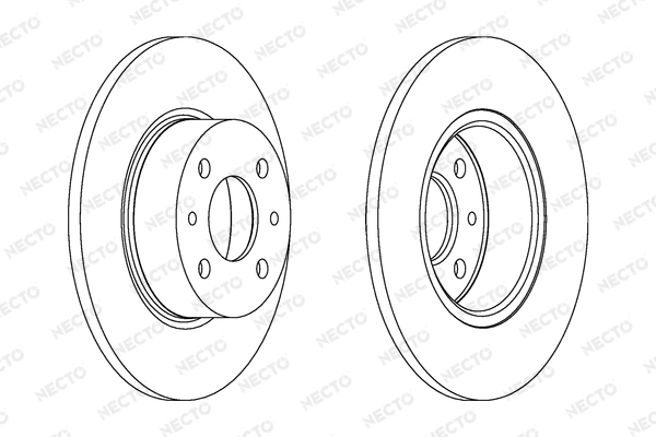 NECTO féktárcsa - WN423 - TothCarparts