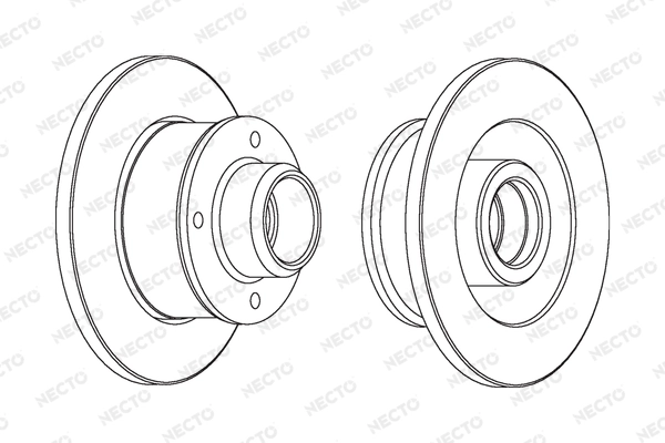 NECTO féktárcsa - WN455 - TothCarparts