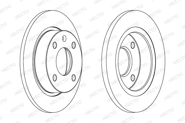 NECTO féktárcsa - WN468 - TothCarparts