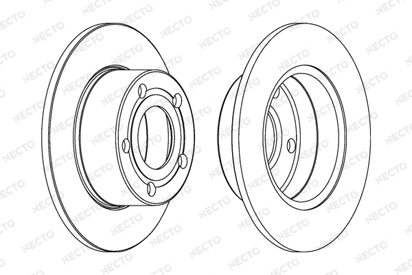 NECTO féktárcsa - WN534 - TothCarparts