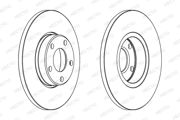 NECTO féktárcsa - WN553 - TothCarparts