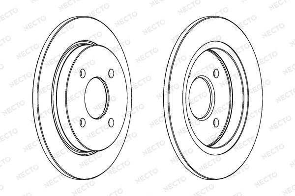 NECTO féktárcsa - WN579 - TothCarparts