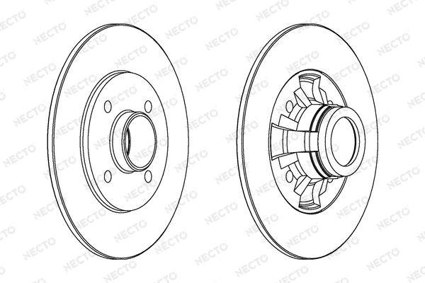 NECTO féktárcsa - WN761 - TothCarparts