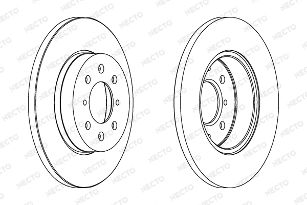 NECTO féktárcsa - WN872 - TothCarparts