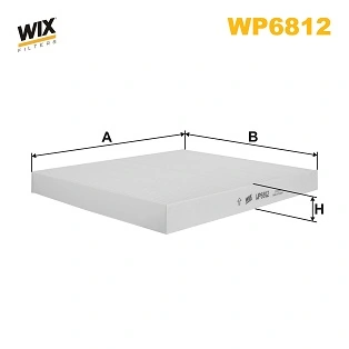 WIX FILTERS szűrő, utastér levegő - WP6812 - TothCarparts