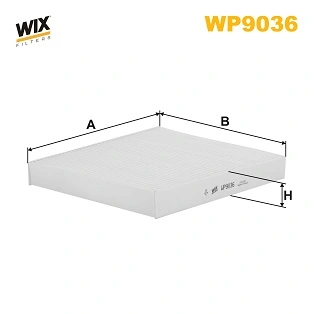 WIX FILTERS szűrő, utastér levegő - WP9036 - TothCarparts