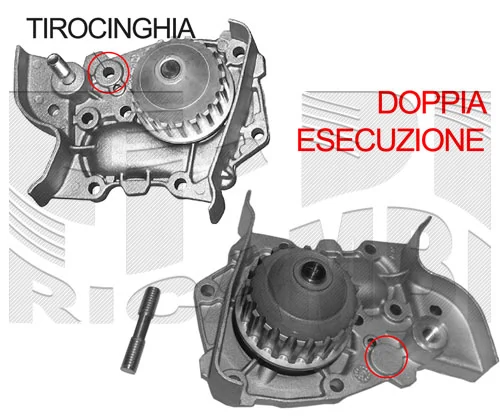 AUTOTEAM Vízszivattyú, motorhűtés - WPA367 - TothCarparts