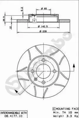 AP féktárcsa - X 10073 - TothCarparts