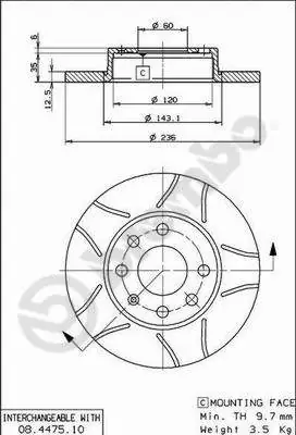 AP féktárcsa - X 10170 - TothCarparts