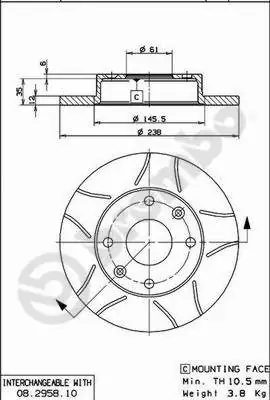 AP féktárcsa - X 14068 - TothCarparts