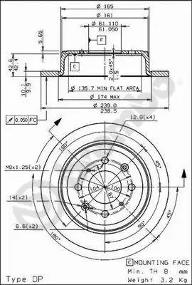 AP féktárcsa - X 14683 - TothCarparts