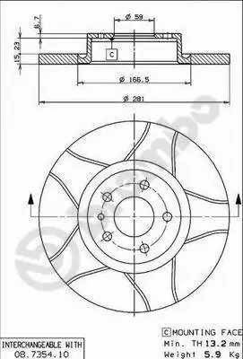 AP féktárcsa - X 15368 - TothCarparts
