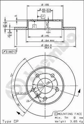 AP féktárcsa - X 15373 - TothCarparts