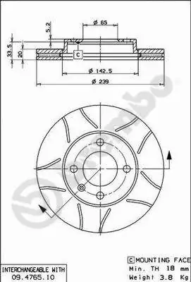 AP féktárcsa - X 20024 - TothCarparts