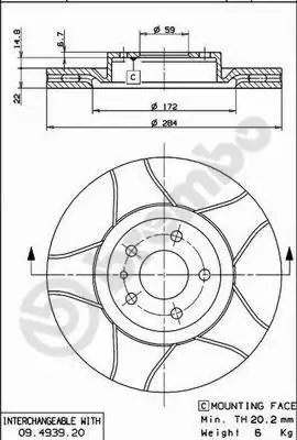 AP féktárcsa - X 24243 - TothCarparts